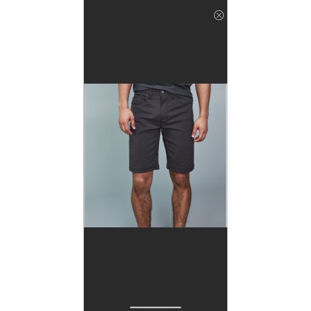 Prana Brion Hiking 9" Short Shorts gray 35 EUC
